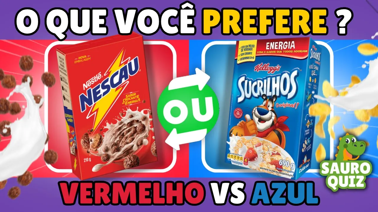 ???? O QUE VOCÊ PREFERE ? Escolha um ou outro | Edição VERMELHO vs AZUL ???????? #quiz #oquevcprefere