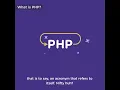 What is PHP?