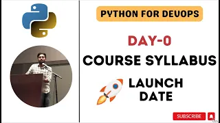 Day-0 Python for DevOps Course Syllabus Learn Python from Basics