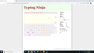 Typing Practice In JavaScript With Source Code Source Code Projects