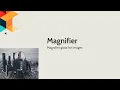 Image Magnifier with raw Javascript and CSS