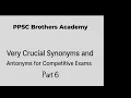 501 Book of Synonym s and Antonyms Very Crucial for The Competitive Exams part 6