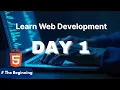 Learn Web Development Day 1 Introduction VS Code Setup HTML Basics for Beginners