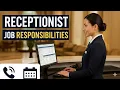 What Is Receptionist Job Responsibilities How To Work Receptionist Receptionist Job Interview