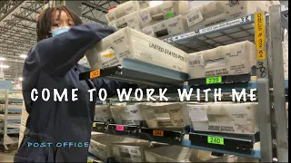 Come To Work With Me Warehouse Worker Working at Post Office