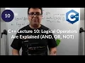 C Lecture 10 Logical Operators Are Explained AND OR NOT