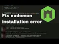 How to fix nodemon install error How to install nodemon in visual studio code terminal