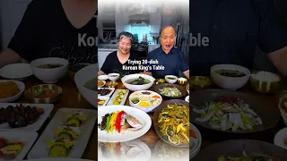 Trying 20-dish Meal Only Korean Kings Ate