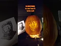 Test Carving a New Pumpkin Stencil