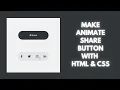 How to Make Animated Share Button Using Only HTML CSS Citrine Academy
