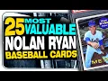 TOP 25 Most Valuable Nolan Ryan Baseball Cards ever sold - Topps Rookie Card