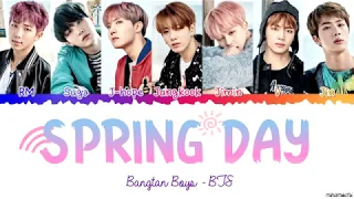 BTS (Spring Day) Songtexte [Farbcodiert