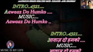 aawaz do humko karaoke with scrolling lyrics eng u0026 