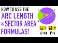Arc Length Formula and Sector Area Formula Explained