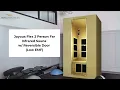 JNH Lifestyles Joyous Flex 2 Person Far Infrared Sauna w Reversible Door Low EMF