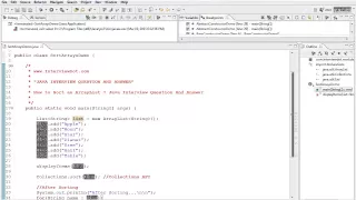 HOW TO SORT AN ARRAYLIST JAVA DEMO
