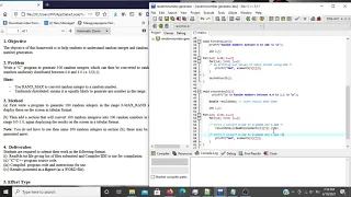 2 Dimensional Array and Random Number Generator C Program