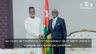 Le Togo accrédite les ambassadeurs de Sierra Leone, d’Espagne et du Brésil