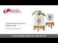 Customized Ceramic Planter Set