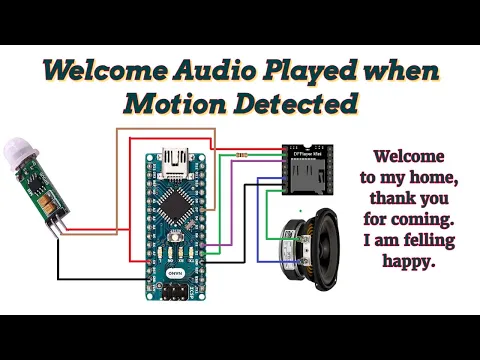 Download MP3 Welcome Audio Played When Motion Detected: DIY Home Automation Tutorial