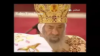 قداس عيد الميلاد المجيد 2011 بالكاتدرائية المرقسية بالعباسية ج1 لقداسه البابا شنوده الثالث 