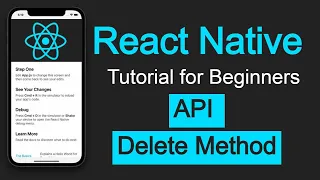 React Native tutorial Delete API Method