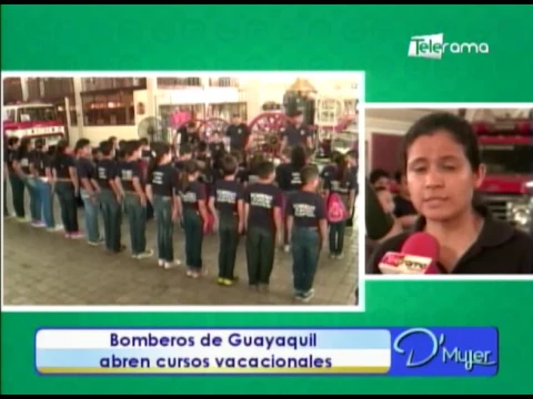 Bomberos de Guayaquil abren cursos vacacionales