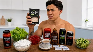 Passei 24H comendo SOMENTE alimentos ZERO calorias!