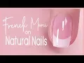 Dip French Tip Tutorial on Natural Nail