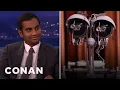 Aziz Ansari Settles His Short Circuit Beef With Johnny Five CONAN on TBS