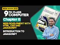9th Class Computer Chapter 8 Introduction to Javascript New Book 2025