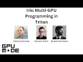 Iris Multi-GPU Programming in Triton