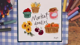 Draw These Cute Farmer’s Market Finds With Me