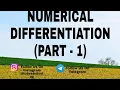 NUMERICAL DIFFERENTIATION NEWTON S FORWARD DIFFERENCE TABLE DERIVATION