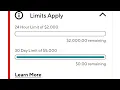 Dasher direct transfers 30 day 5K limit
