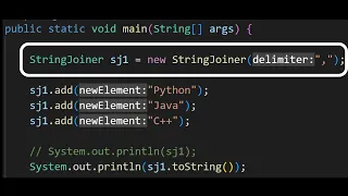 StringJoiner Class in Java