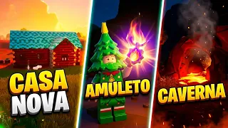 EVOLUÇÃO! NOVA CASA, NOVO AMULETO E NOVA CAVERNA NO LEGO FORNITE - DIDIGPX