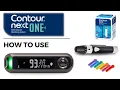 Check blood sugar with Contour Next One Contour Plus One meter
