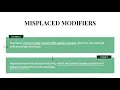 ACT Prep Dangling and Misplaced Modifiers