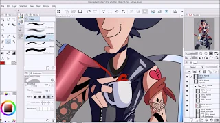 Biker Inspector Gadget Speedpaint