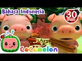 Cerita Tiga Babi Kecil | CoComelon Bahasa Indonesia - Lagu Anak Anak | Lagu Klasik | Nursery Rhymes