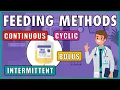 Tube Feeding Methods Continuous Cyclic Intermittent Bolus
