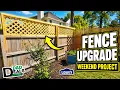 DIY Privacy Lattice Screen Corner Raised Garden Lowe s Weekend Project