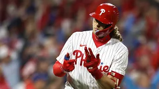 His magic Bohm-ent Alec Bohm BLASTS a home run in NLCS Game 7