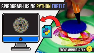 Spirograph using Python Turtle ProgrammingIsFun exe