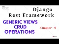 Django Generic Views CRUD Operations in Rest Framework