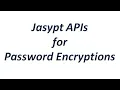 Jasypt Tutorial - Jasypt APIs for Password Encryptions