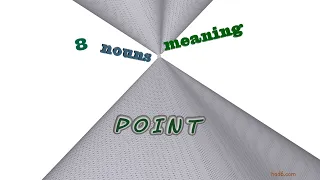 point - 8 nouns which are synonyms to point sentence examples