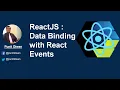 English Job Oriented Front End Framework - React Data Binding with Events