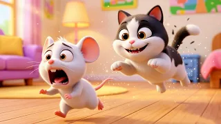 Meow Meow Billi Kerti Meow | म्याऊँ म्याऊँ बिल्ली करती म्याऊँ | Hindi Rhymes For Kids - Riya Kids Tv
